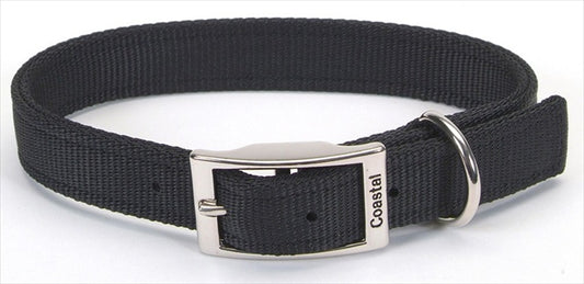 Coastal Pet Double Nylon Collar - Black