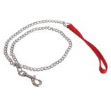 Alliance Chain Dog Lead with Nylon Handle  Red