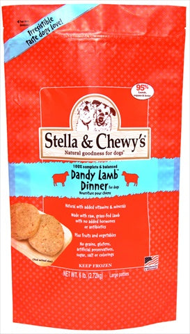 Stella & Chewy's Frozen Dandy Lamb Dinner for Dog, 6-Pound