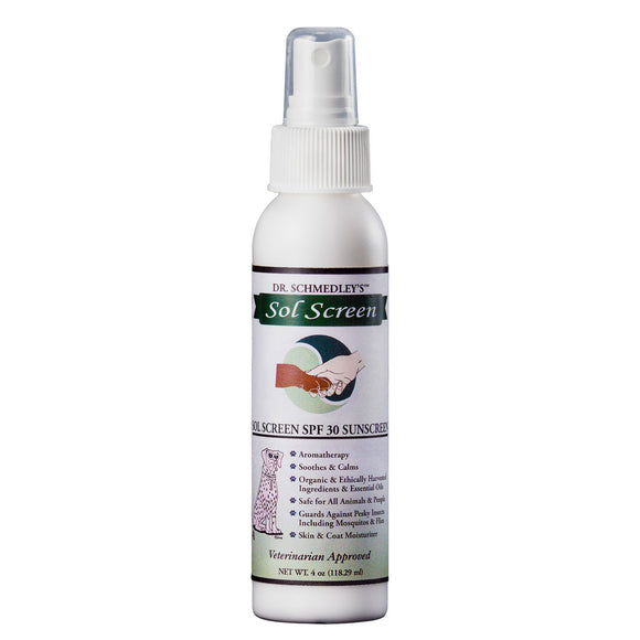 Dr. Schmedley’s Sol Spray Sun Screen Spf 30. All Organic Ingredients For Pets & People