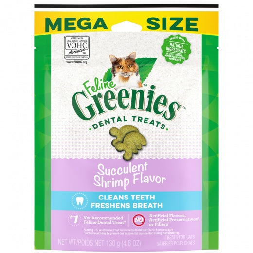 Feline Greenies Dental Treats 2.1oz Shrimp