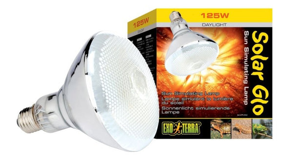 Exo Terra Solar-Glo High Intensity Self-Ballasted Uv/Heat Mercury Vapor Lamp  125-Watt
