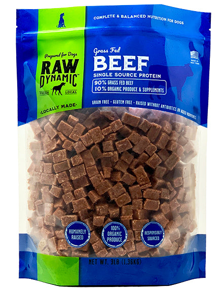 Raw Dynamic Frozen Dog Food Beef 6lb