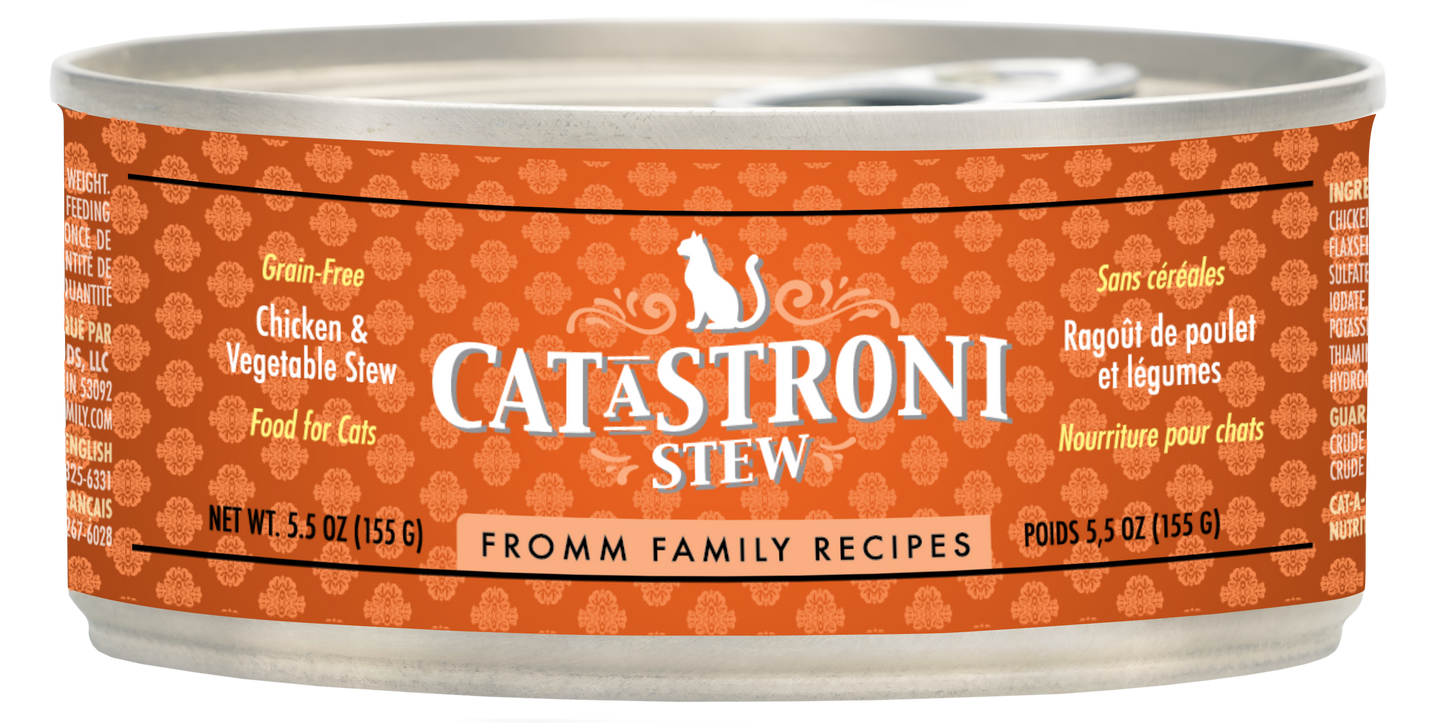 Fromm Family Recipes Cat-A-Stroni™ Chicken & Vegetable Stew Food for Cats 5.5 oz