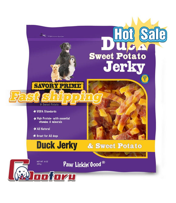 Savory Prime Duck & Sweet Potato Dog Treats  8 Oz.