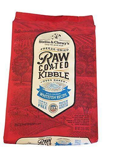 Stella & Chewy's Raw Coated Kibble Grain-Free Wild-Caught Whitefish Recipe Dog Food, 22 Lb