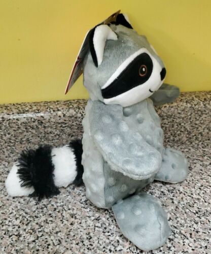 Petlou Dotty Friends Raccoon Dog Toy One Size Grey