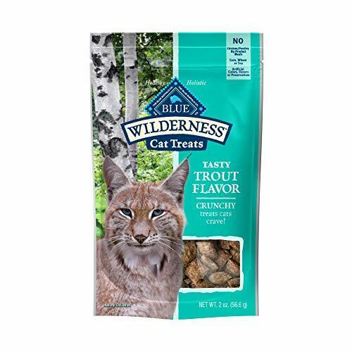 Blue Buffalo Wilderness Grain Free Crunchy Cat Treats Trout 2-oz Bag