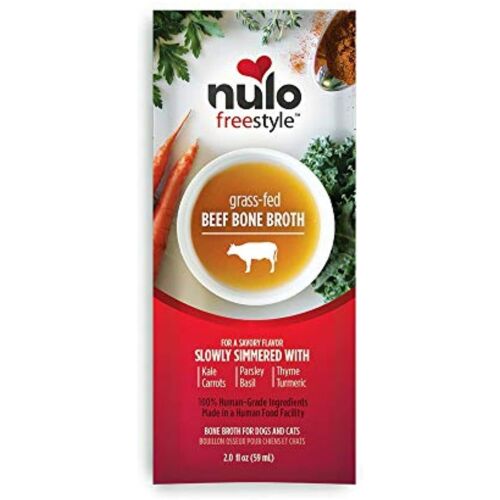 Nulo Freestyle Grass-Fed Beef Bone Broth for Dogs and Cats 2 Ounces