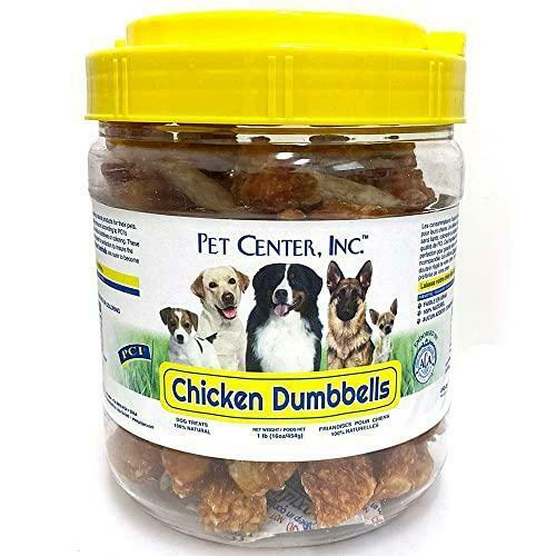 Pet Center Chicken Dumbbells Canister  1lb. (CHD-016MC)