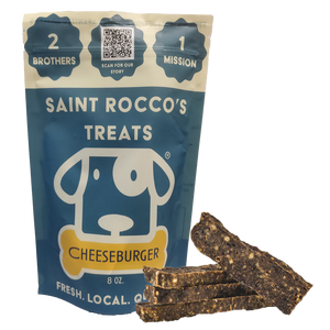 Saint Rocco’s Cheeseburger Recipe Jerky Dog Treats 3oz