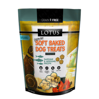 Lotus Wholesome Sardine and Herring Recipe Soft Baked Dog Treats 10oz