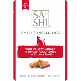 Sa-shi Wild Caught Salmon & Bonito Tuna Recipe 1.76oz