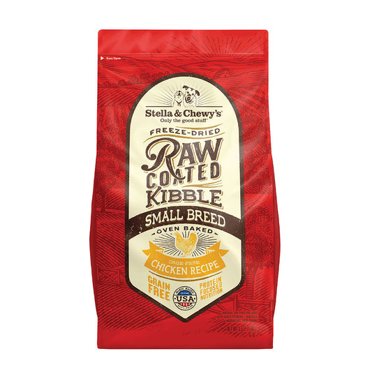 Stella & Chewy's Raw Coated Kibble Grain-Free Cage-Free Chicken Recipe Small Breed Dog Food, 3.5 Lb