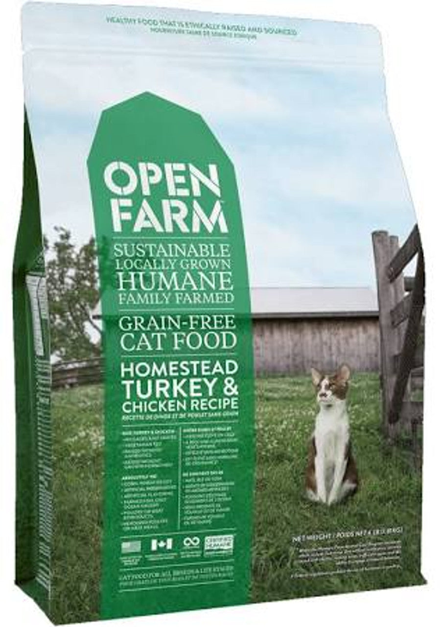 Open Farm Grain-Free Turkey and Chicken Recipe Cat Food 8lb