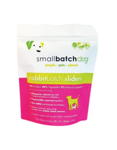 Smallbatch Frozen Dog Food 1 oz Sliders | Rabbit 3 lbs