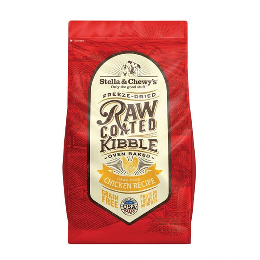 Stella & Chewy's Raw Coated Kibble Grain-Free Cage-Free Chicken Recipe Dog Food, 10 Lb