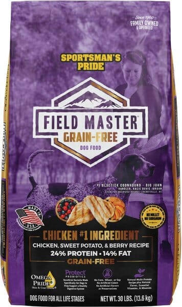 Field Master Grain-Free Hip & Joint Duck, Sweet Potato & Berry Jerky Dog Biscuits - 5 Oz