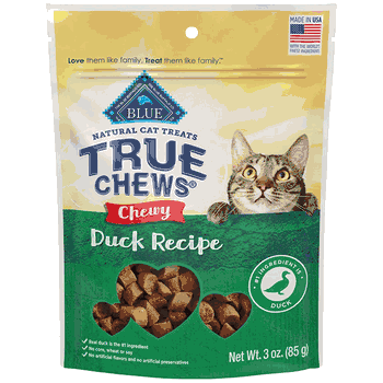 True Chews Chewy Duck Cat Treats 3oz