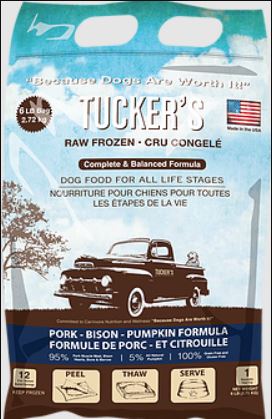 Tucker's Pork, Bison, Pumpkin Frozen Dog Food 3lb