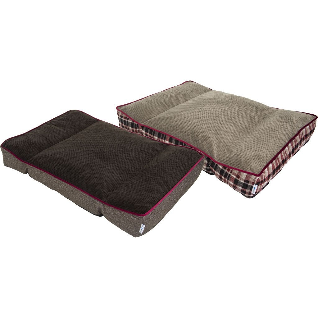 LA Z Boy King Angled Mattress Tan Burgundy