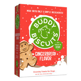 Cloud Star Buddy Biscuits Crunchy Dog Treats, Holiday Gingerbread, 16 oz. Box