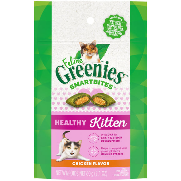 Greenies Smartbites Healthy Kitten 2.1oz Chicken Flavor